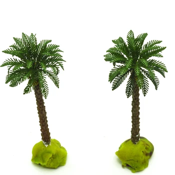 1/400 4,2 cm Opseg Metalni Listovi Kokos palme Model stabala Za HO N Krajolik Izgleda Vlak Dizajna