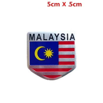 1 Kom. MOJ Zastava Simbol je od Aluminijske Legure Amblem Auto Naljepnice Zastava Malezije za Perodua Proton Toyota, Honda, Nissan, Mazda Mercedes