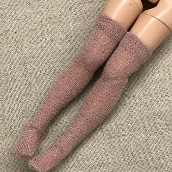 1 par Prugasta lutkarsku Čarapa za lutke Blythe Blyth Azone, Čarapa do bedra, Duga Čarapa Za Barbie Lutke 1: 6, Pribor za lutke, Dječja igračka