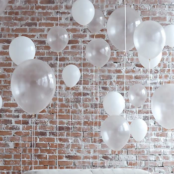 10 cm 12 cm Prozirne Bijele Latex Baloni za Romantične Vjenčanje Plutajući Je Loptu Rođendan Prijedlog Scene Ukras