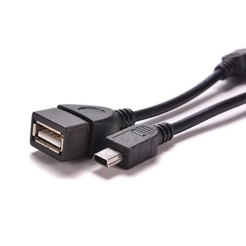 10 cm Crni Novi 5pin Mini USB Priključak ZA USB 2.0 Tip Ženski OTG Host Adapter Kabel OTG Kabel Za Mobilnog Telefona, Tableta, MP3 MP4 Kamere