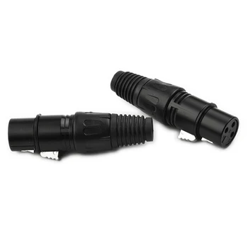10 kom. XLR DMX 3-Pinski Konektori Kit Mikrofon Zmija Audio Priključak Kabel Za Mikrofon Priključak 0.59 