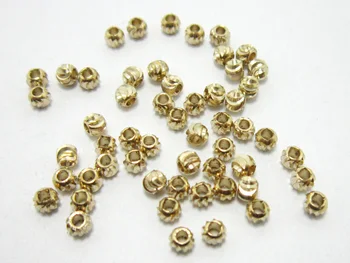 100pc Mesing Okrugle perle mesing razuporne perle 2,8x2,3 mm Mesing klizači za бисероплетения -R1426