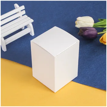 10шт Bijeli Papir Sklopivi Kutije Male Darove Ručno DIY Pakiranje Kutije Od Bijelog Kartona, Kartonske Kutije za Stranke