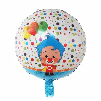 10шт Crtani Klaun 18 inča Плим Плип Klaun Folija Balone, rođendanske Dekoracije Supplie Baby Shower Air Globos Dječje Igračke