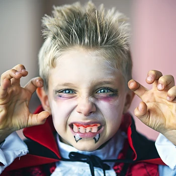 10шт Halloween Zabava Gumene Jednostavnu Proteza Vampir Zubnu Protezu za Zube Maskenbal Cosplay Večernje Dekor Kreativni Izvlačenje Užas Igračka