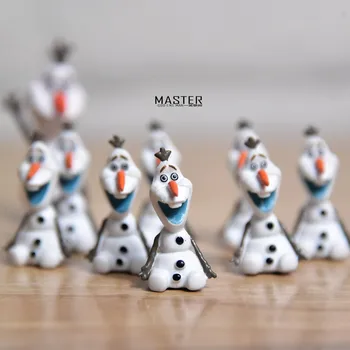 12 kom./lot 3 cm Visoka kvaliteta najmanja veličina Disney led snijeg rub Olaf model igračke DIY