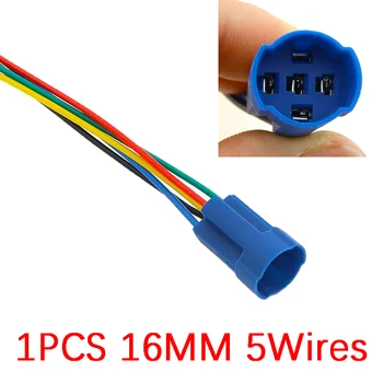 12 mm 16 mm 19 mm 22 mm 25 mm kabelska utičnica za metalik кнопочного prekidača knjiženje 2-6 žica stabilan gumb rasvjeta žarulje