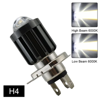 1PC H4 LED H6 BA20D LED Svjetla Moto Lampe CSP Bijela Žuta Hi Lo Žarulja Svjetla Za maglu Moto Skuter Oprema 12V