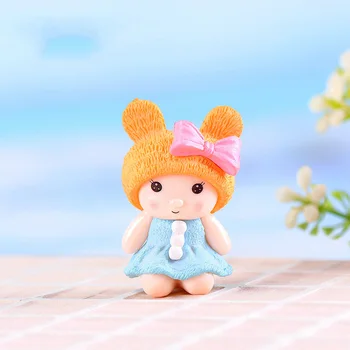 1pc Medvjed Šešir Djevojke figurice Lik iz crtaća Minijaturnih Figurica Anime vrt Ukrasi Tortu figurica model lutke DIY pribor