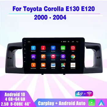 2 din android 10 Auto-radio media player stereo Carplay Auto GPS, WIFI, Bez DVD-u za Toyota Corolla E120 E130 BYD F3 2000-2006