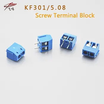 20 KOM KF301-5.0-2P KF301-3P Korak 5,0 mm KF301-2P Izravan Pin pcb 2-polni 3-pinski priključak za navojni čahuraste stezaljke