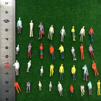 200шт u Mjerilu 1:150 Vlak, Строящий Ljudi, Colorized Modela Vlakova, Putnički Figurice Ljudi