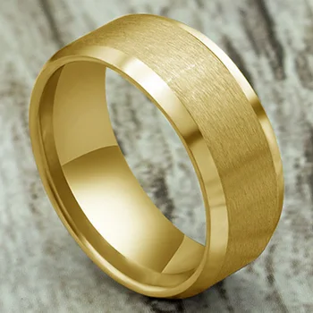 2021 Novo 8 mm Klasični Prsten Od Nehrđajućeg Čelika 316L, Nakit, Vjenčani Prsten Za Muškarce, Modni Šarmantan Nakit