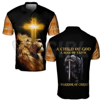 2022 Ljetne ženske košulje za muškarce Christian Isus katolička 3D tiskane majice Kratki rukav Majice camisas