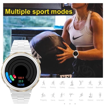 2022 Ženske Pametni Satovi Ženski Vodootporan Fitness Tracker Za Xiaomi Huawei Ios Telefon Zdravlje Glazba Srčani ritam pametni satovi Ženski