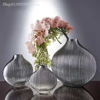 2023 NOVA nordijska šetnja Kreativno Prozirna staklena vaza Ukrasna uređenje Cvjetnih aranžmana pribor za ukras kuće vjenčanje vaza
