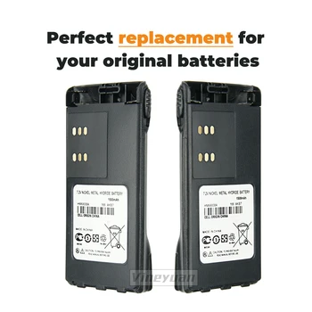 2pcs1500 mah HNN9008A HNN9008 HNN9009 NI-MH baterija Izmjenjiva Baterija za Motorola GP340 GP380 GP640 GP680 GP320 HT750 HT1250 GP328