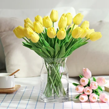 3/5/10/20 kom Tulipani Umjetno Cvijeće Buket Cvijeća Tulipani Lažni Cvijet za Svadbene Dekoracije Doma