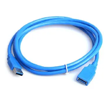 3 Ft Plavi USB 3,0 0,5 m Tip Muškarca prema Ženi Суперскоростной Produžni kabel Pretvarač ac Adapter za Spajanje na Računalo Izravna Isporuka