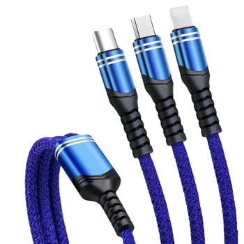 3 U 1 Kabel za Punjač Micro USB Type C sa nekoliko USB Kabel za punjenje nekoliko tipova C, Žica Mobilnog telefona Usbc Za brzo punjenje