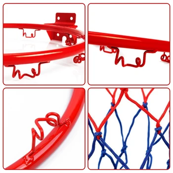 32 cm Rotirajući Košarkaški Zidne Rešetke S Prstenom Za Vrata, Sportska Rešetka Za unutarnju i Vanjsku Košarke, Zidni Rotirajući Košarica #WO