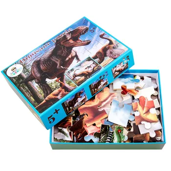 3D Dinosaur Puzzle igra za Djecu Ranog odgoja i obrazovanja i Mudrosti za dječake Razvojne Igračke Drvene Igračke