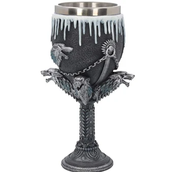 3D Gotička Kup Željezno Prijestolje Krigla Piva Šalice Smola od Nehrđajućeg Čelika Čašu Za Vino Kava šalica i Čaša Rođendan Valentinovo Gi