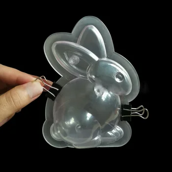 3D Polikarbonat Oblika Za Čokoladu Happy Easter Bunny Jaje Zec Čokolade Oblik Za Pečenje Slastica Festival Konditorskih Proizvoda Alati
