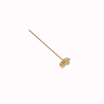 4 kom. bakar odjeven 14k18k zlatni cvijet T-element se igla DIY unikatni nakit, pribor za kosu spojni pribor materijal