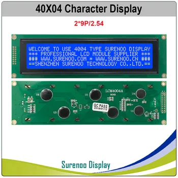 404 40X4 4004 Karakter LCD modul Zaslon LCM Žuta Zelena Plava s Led pozadinskim Osvjetljenjem Ugrađeni kontroler SPLC780D