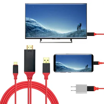 4K 1080P HDTV Cable Type C Kabel za povezivanje telefona na tv USB Adapter C Ogledalo Video Converter za MacBook za Samsung, Huawei Android