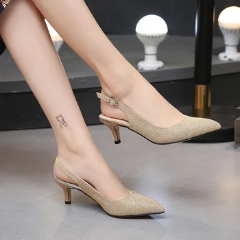 5 cm, Novi Trendi Sandale od konoplje na niske pete, ženske Čizme miris, Oštar Čarapa, Velike Dimenzije, Ženske cipele 44 45