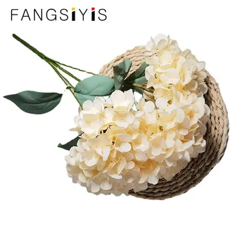 5 Golova Klasicni Francuski Buket Hortenzija Umjetni Cvijet Vjenčanje Luk Cvjetnih Aranžmana, Svila, Lažni Cvjetni Pribor Kućni Dekor