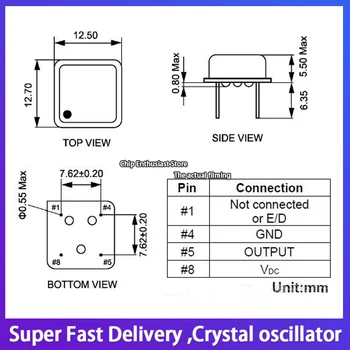 5 kom. U liniji aktivni kristalni oscilator kvadratnom 1,8432 m 1,8432 Mhz 4-pinski половинный veličine 3,3 тактовый generator