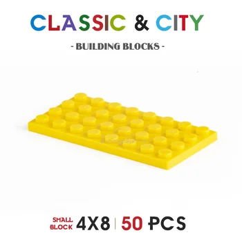 50 kom 4x6 DIY Gradivni Blokovi Tanke Figure Cigle 16 Boja u Razvoju Kreativnih Kompatibilne Dječje Igračke Mala Veličina Sve Na Raspolaganju