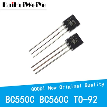 50 KOM./LOT BC550C BC560C BC550 BC560 TO-92 TO92 Триодный tranzistor 60/0.5 A Novi Originalni Chipset dobre kvalitete