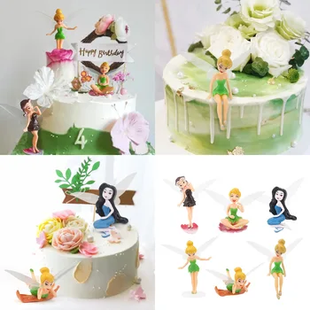6 kom./compl. Disney Ding-Ding Princeza Lik Vile Lutke Dekoracija Torte Anime Figure Model Zbirka Ding-Ding Atraktivne Djevojke