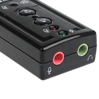 7,1 Vanjska Zvučna kartica USB USB Priključak od 3,5 mm Аудиоадаптер Za slušalice Zvučna Kartica Micphone Za Mac/Win Compter / Android / Linux