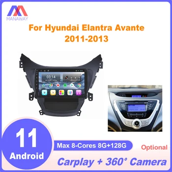 Android 11 Za Hyundai Elantra Avante 2011-2013 CarPlay Auto Radio Stereo Multimedija Video MP5 Player Navigacija GPS 2 Din