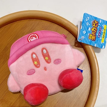 Anime Figure Kirby Model Pliš Igračke za Djecu Kawaii Pink Kirby Crtani Dvodimenzionalne Periferija Plišani Novčanik za Kovanice