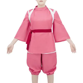 Anime Spirited Away Такино Тихиро Cosplay Нигихаями Кохакунуши Odijelo Ružičasti Kimono Uniforma U Stilu Japanskog Ratnika