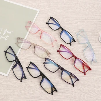 Anti-Prozirne Naočale Ray Blue Modni Anti-Plave Naočale Za Zaštitu Od Umora Blokiranje Naočale Za Oči Kvadrat Zračenje Računalo 2022 Novi