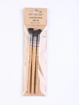 ArtSecret Visoku Kvalitetu Novi dolazak Profesionalne Akvarel Kist #678 3/set od vune Rakun Bamboo pen, Vezan žicom od nehrđajućeg