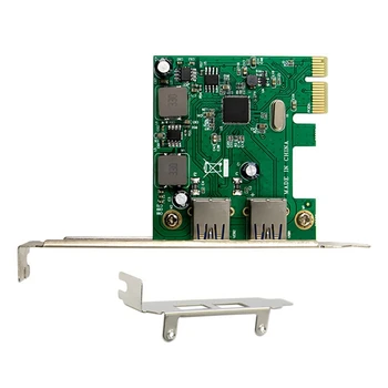 ASM1042 Karticu adapter PCI Express (PCI-E X1 Двухпортовая USB3.0 Kartica za proširenje 5G Riser Card USB3.0 Конверсионная kartica