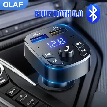 Auto Punjač Dual USB Bluetooth 5,0 FM Odašiljač Bežični Hands-free Audio Prijemnik MP3 Player Adapter 3.1 A Brzi Punjač