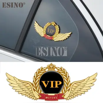 Auto-Stil Zlatni Wheatear VIP Logo Metalni Cink Legura s Kristalno Epoksidna Smola 3D Ljepilo Amblem Ikonu Naljepnica Naljepnica Auto Pribor