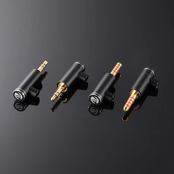 AVSSZ Pravokutni Priključak od 3,5 mm Priključak za stereo slušalice 3-polni L-oblika Priključak za zavarivanje audio svojim rukama Priključak 4,4 5-core Uravnotežen priključak