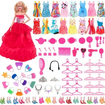 Barbie Lutka je Odjeća, Pribor za Barbie Lutka Cipele Mini Haljina Torbu Crown Vješalica Barbie Igračka 1/6 BJD Lutka