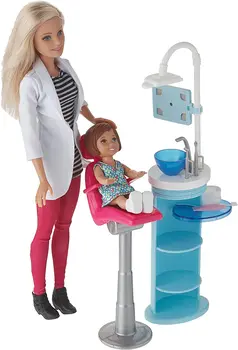 Barbie možeš Biti Bilo tko Karijera Stomatolog Pedijatar Igre Skup Doll Dress Dr. Igračka Pribor Boneca rođendanski Poklon FXP16